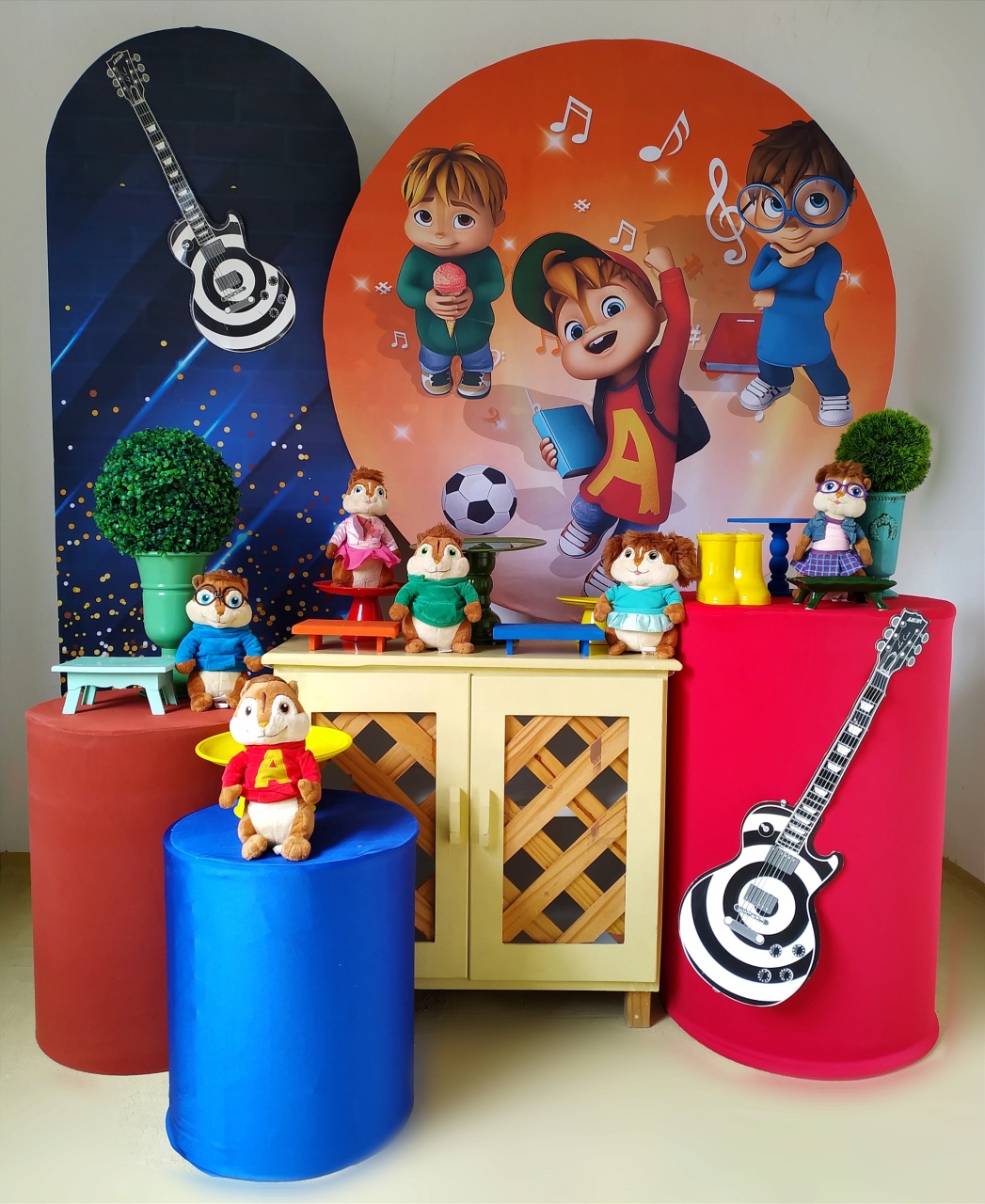 Alvin E Os Esquilos - Kit Diamante  - Beca Decorações