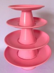 Bandeja Redonda Ferro Rosa Chiclete P (Locação) - imagem 2