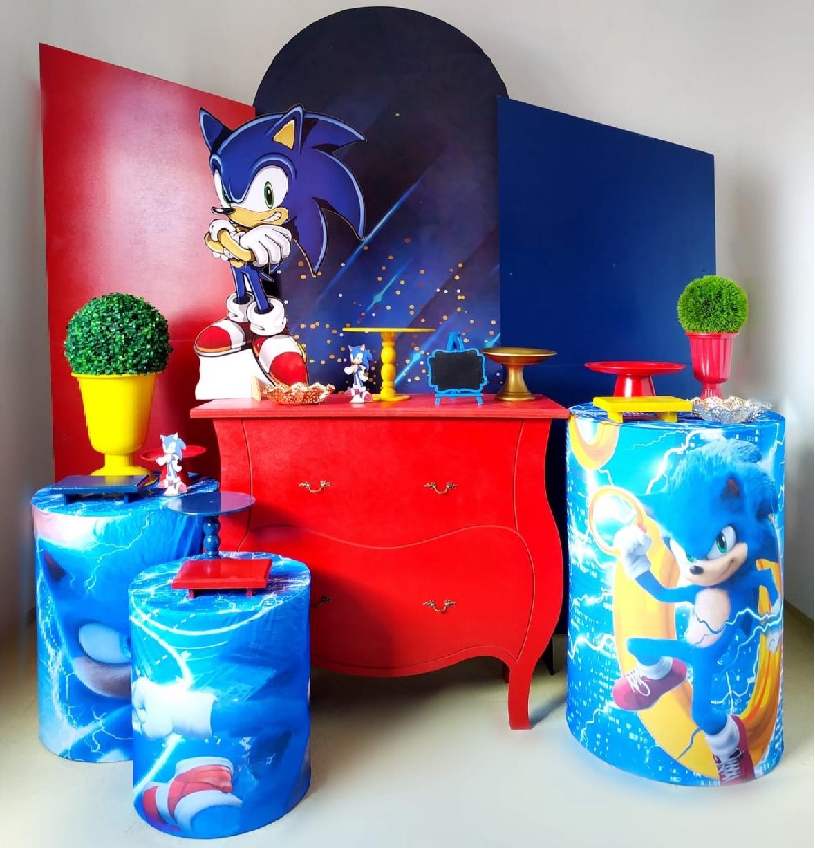 Sonic - Composição  - Beca Decorações