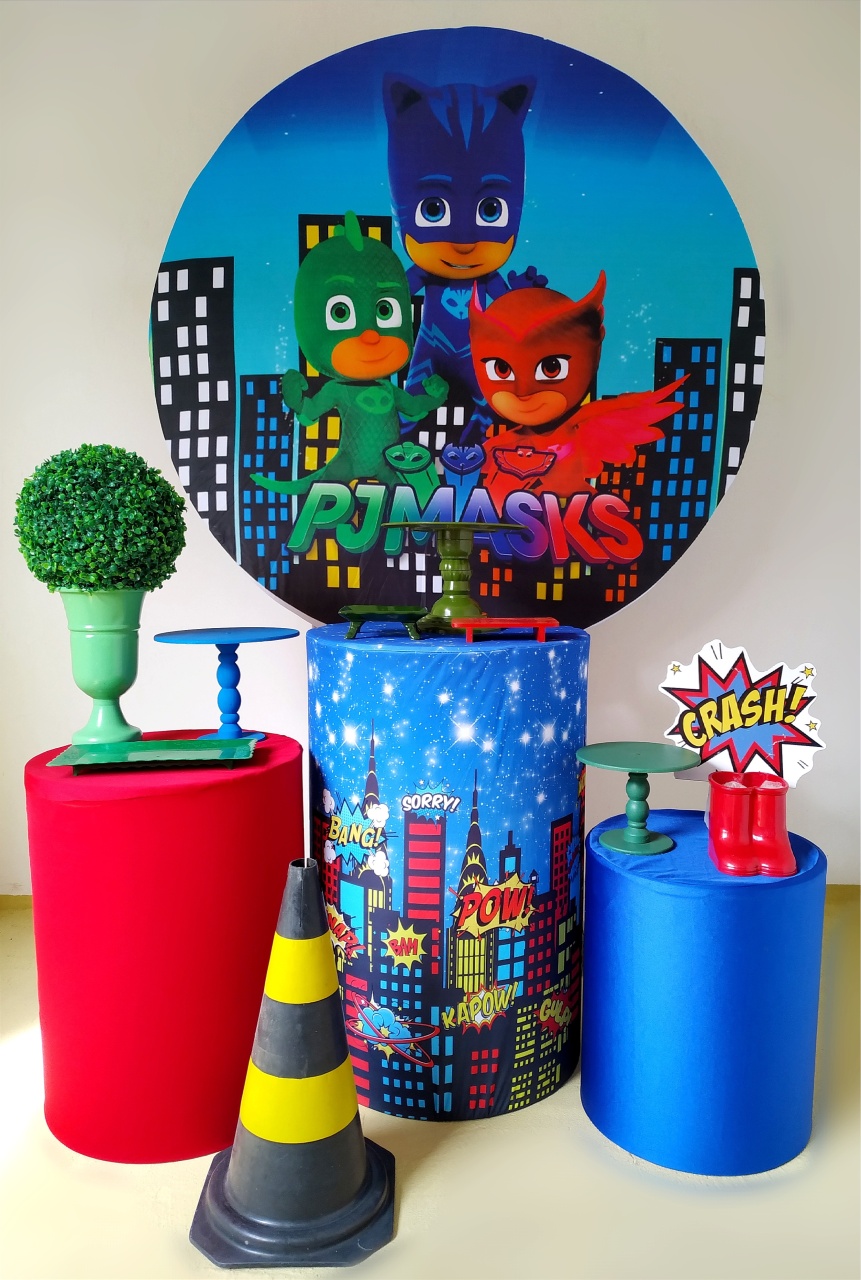 Pj Masks - Kit Prata - Beca Decorações