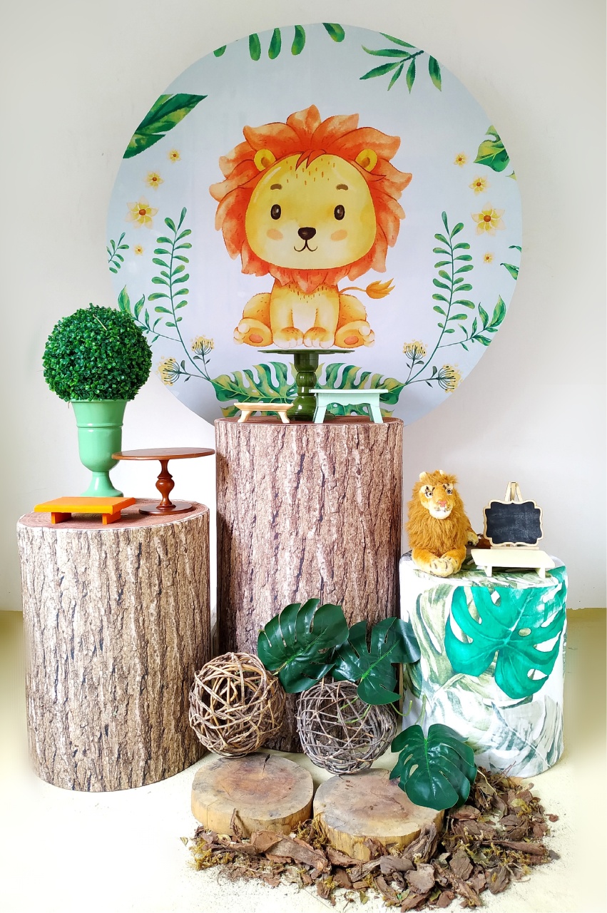 Leãozinho - Kit Prata - Beca Decorações