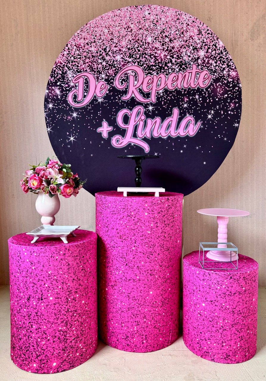 de Repente + Linda (Kit Prata)   - Beca Decorações