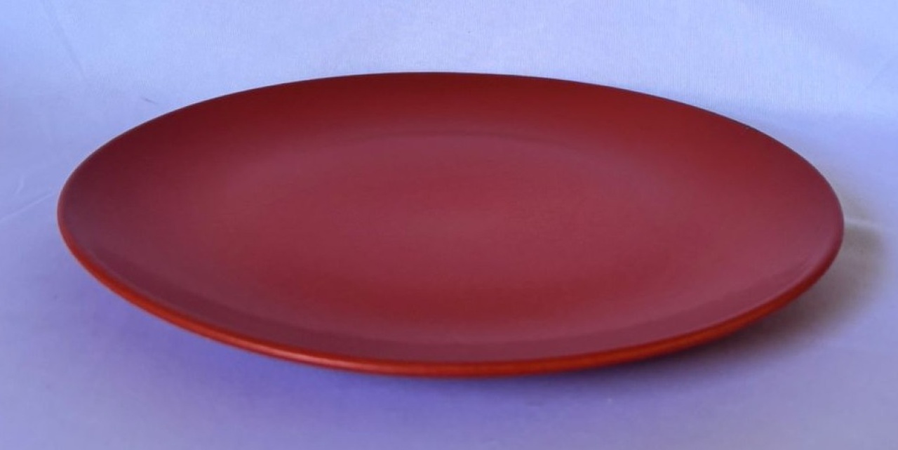 Bandeja Redonda Baixa Terracota (Locação) - Beca Decorações