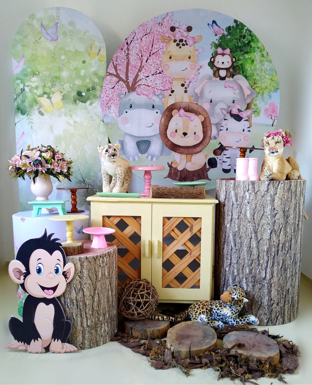 Safari Menina - Kit Diamante 3 - Beca Decorações