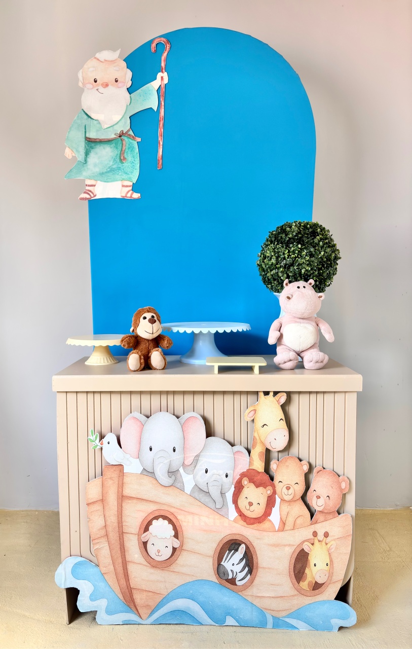 Arca de Noé Com Painel Romano    - Beca Decorações