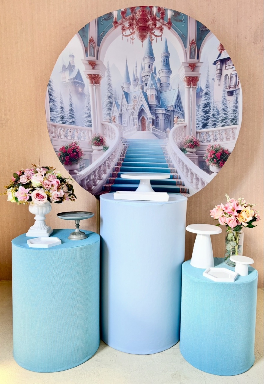 Castelo Azul (Kit Prata) - Beca Decorações