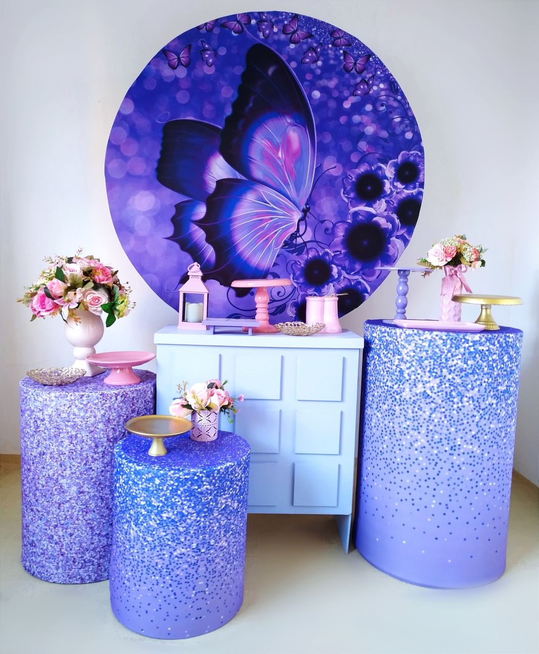 Borboleta Lilás ( Kit Ouro) - Beca Decorações