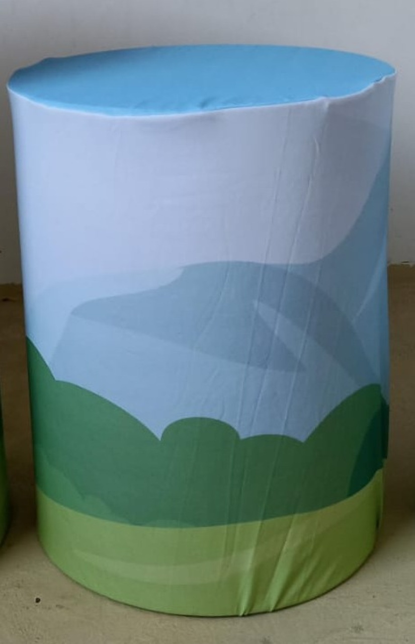 Capa de Cilindro Paisagem M (Locação) - Beca Decorações