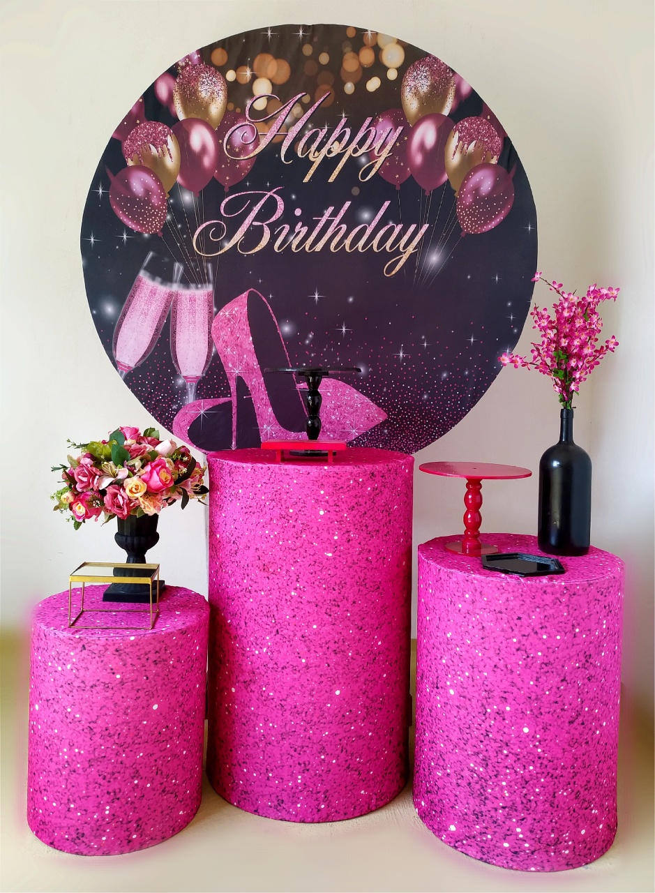 Happy Birthday - Kit Prata - Beca Decorações