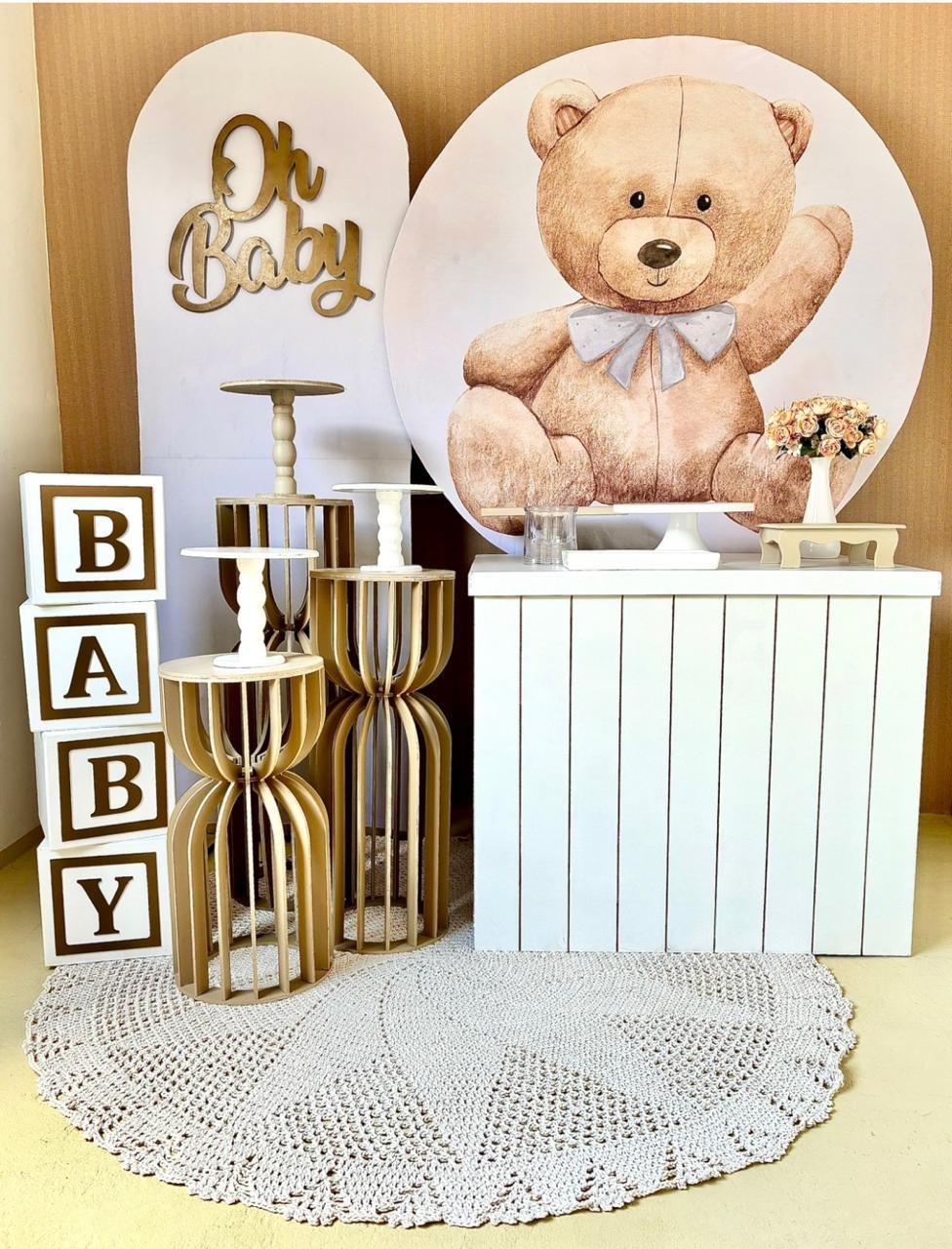 Chá de Bebê Urso (Composição 2) - Beca Decorações