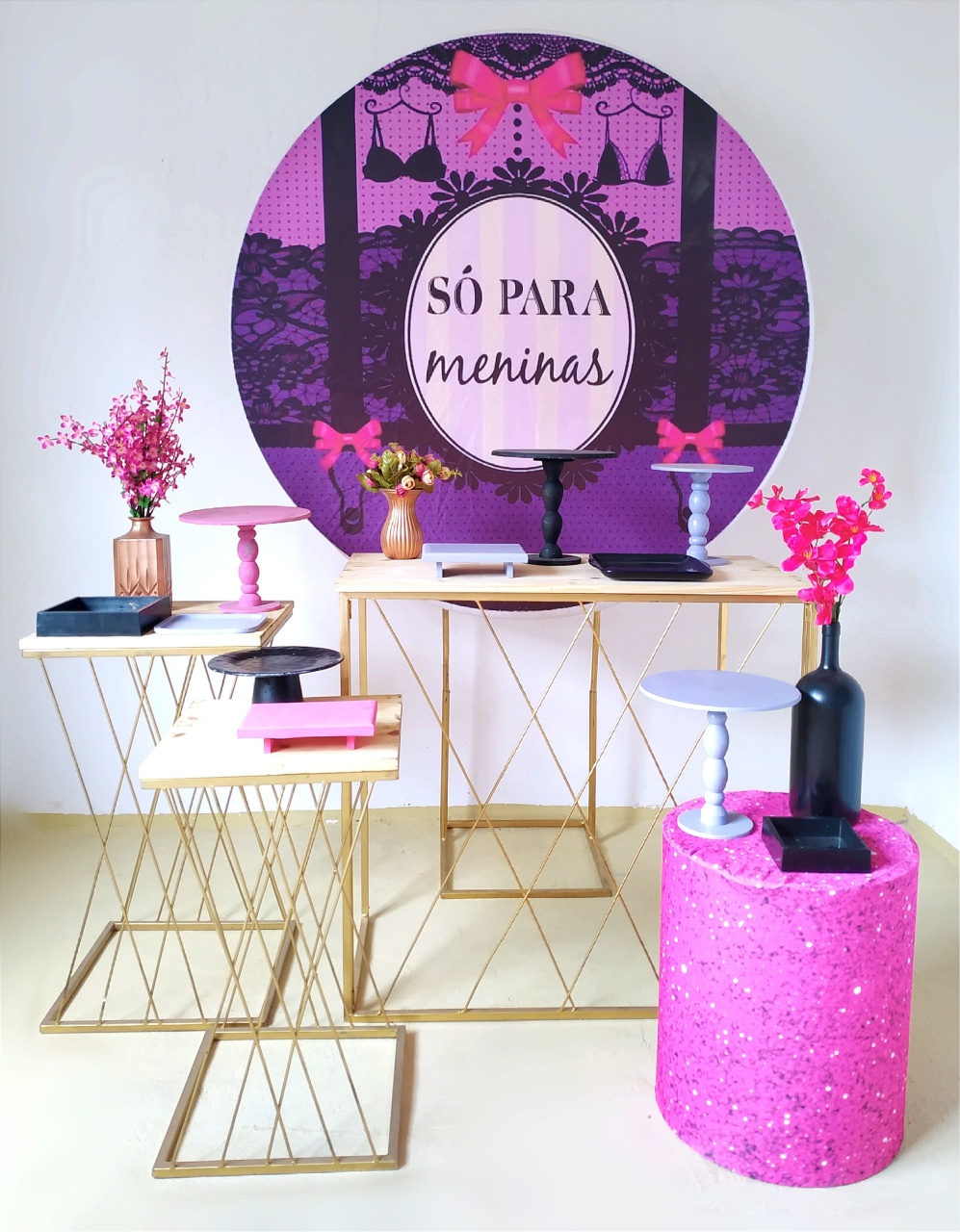 Chá de Lingerie - Kit Ouro - Beca Decorações