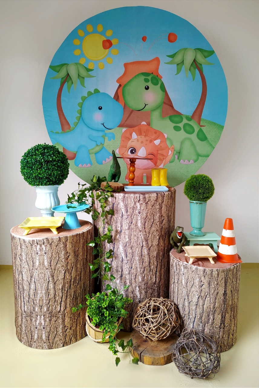 Dino Baby - Kit Prata - Beca Decorações