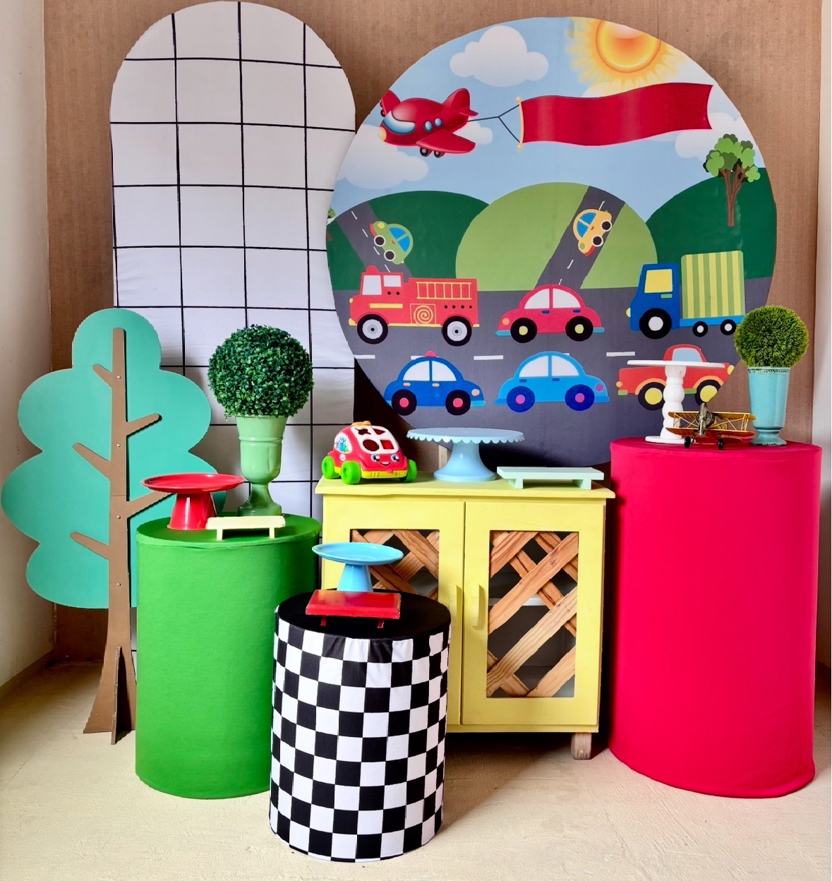 Carrinhos ( Kit Diamante) - Beca Decorações