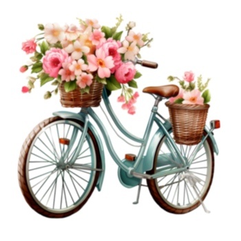 Bicicleta Com Flores - Beca Decorações