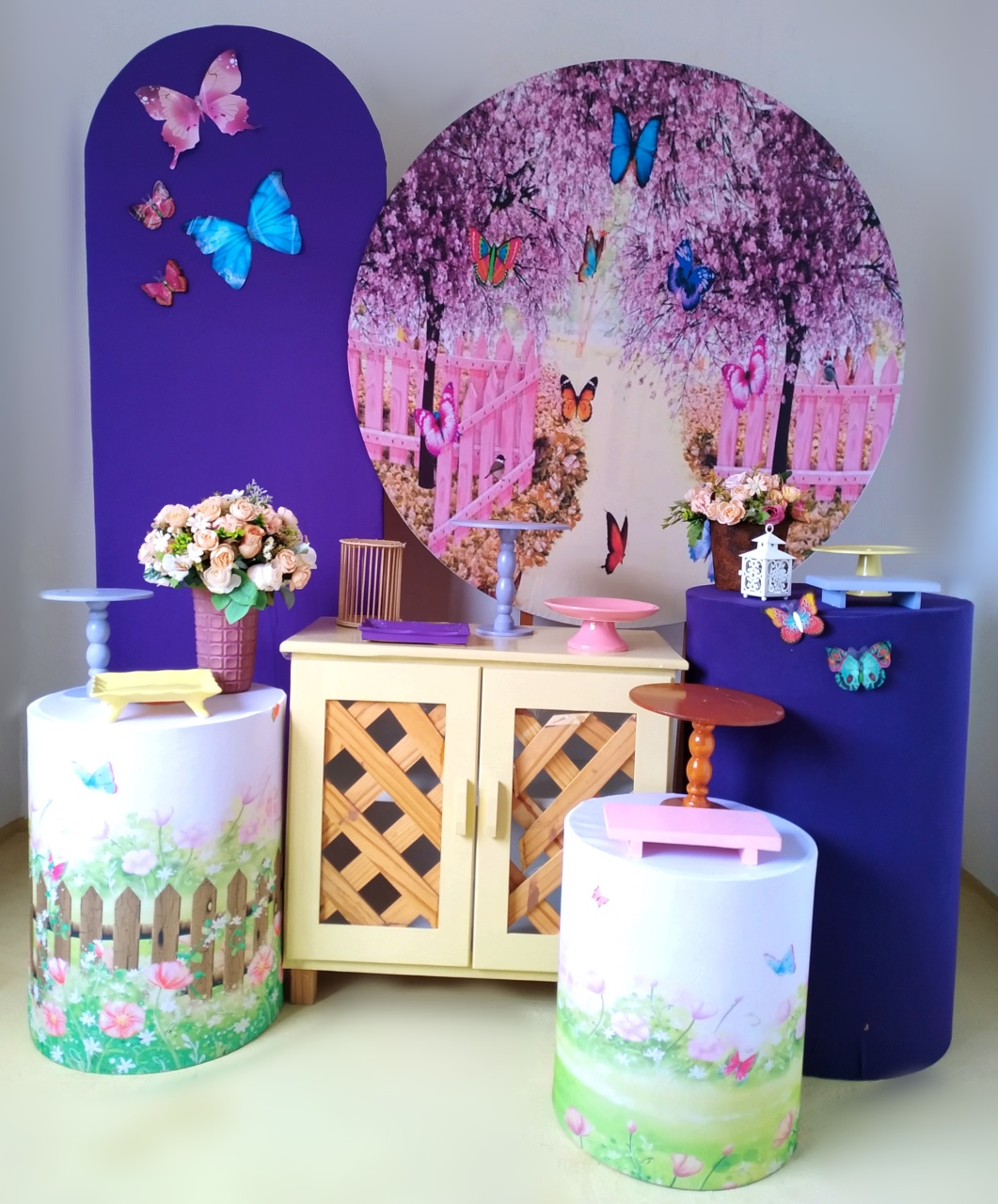 Jardim Roxo ( Kit Diamante) - Beca Decorações
