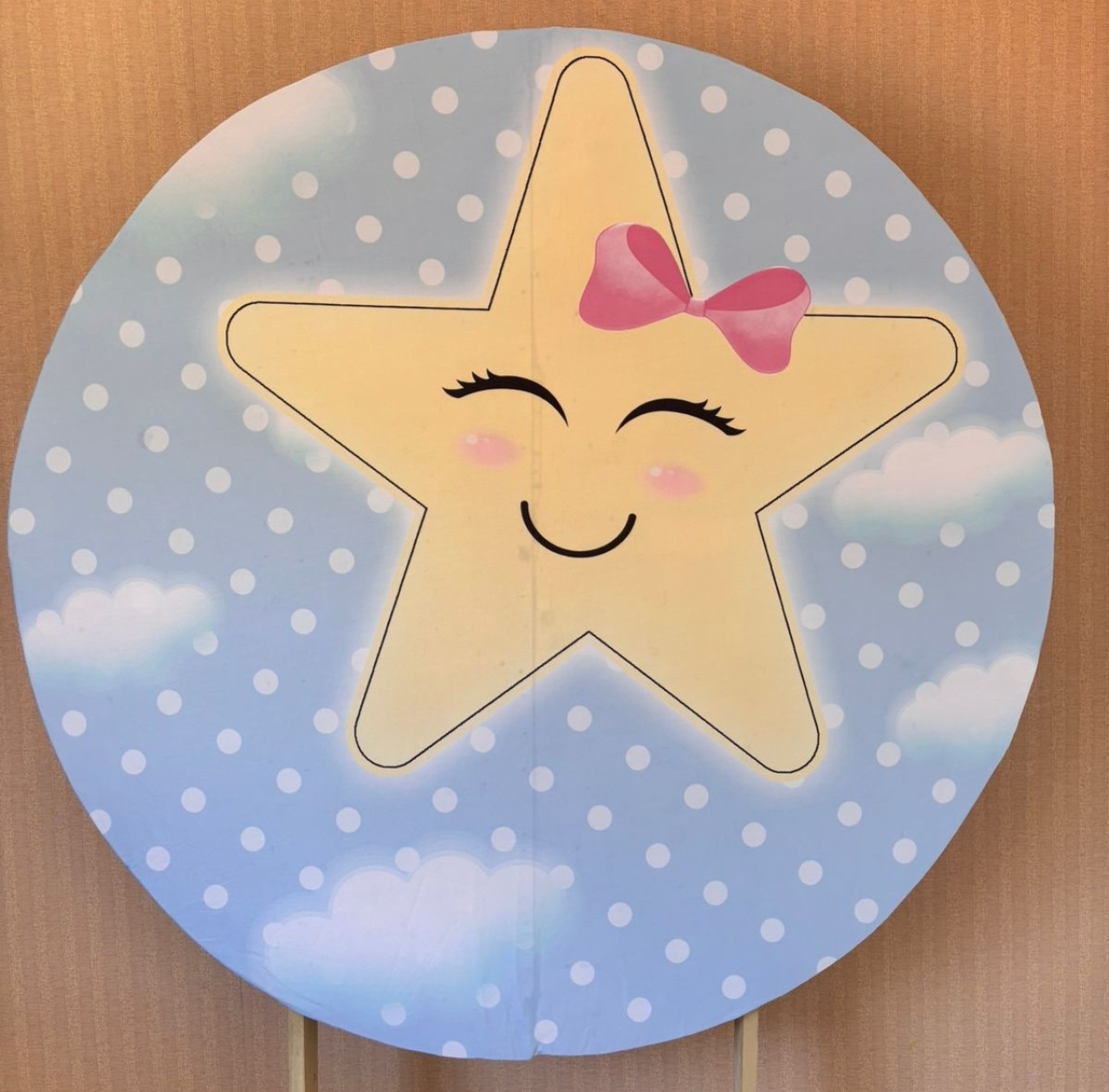 Painel Redondo Estrelinha (Locação) - Beca Decorações