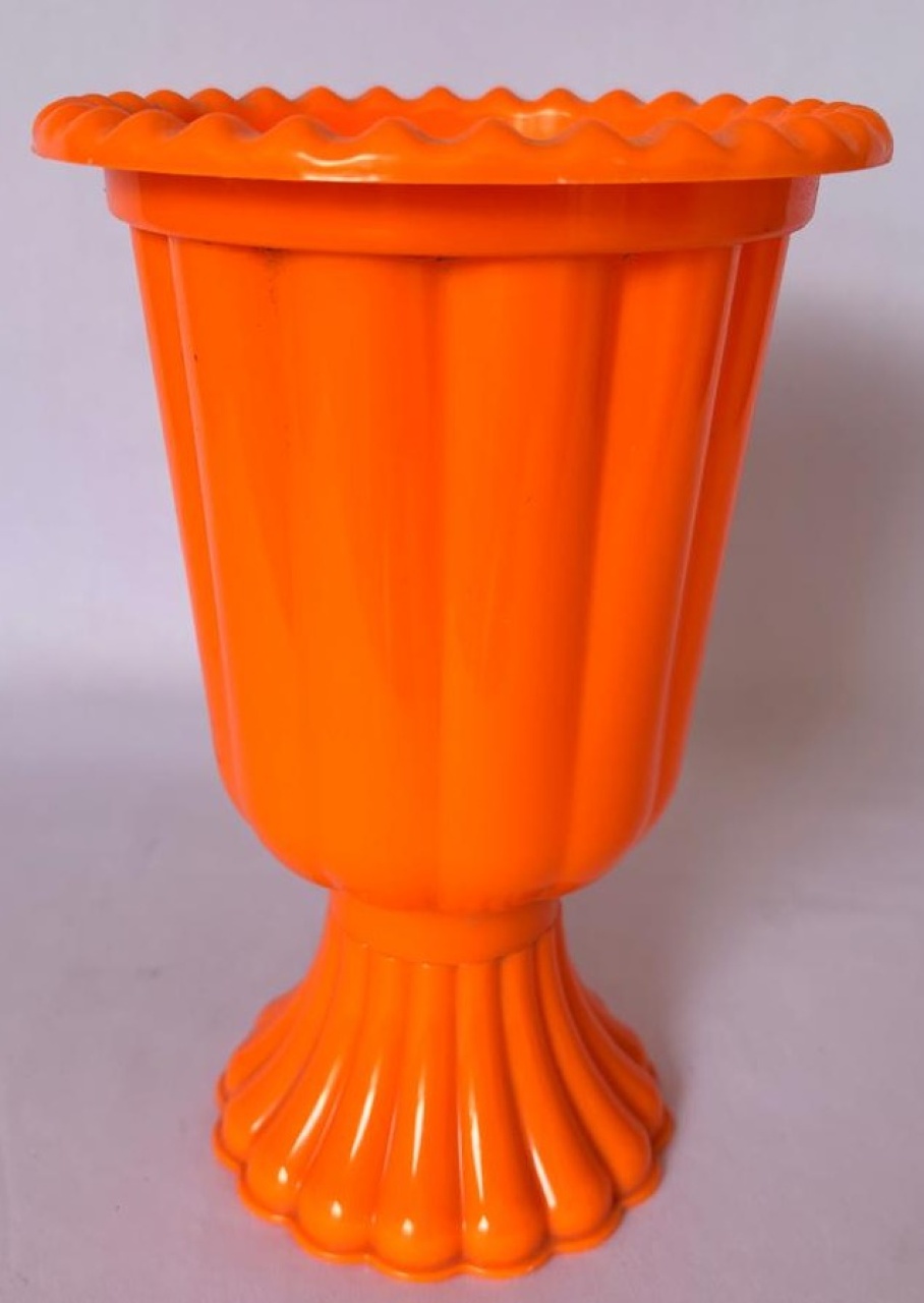 Vaso Grego Laranja (Locação) - Beca Decorações