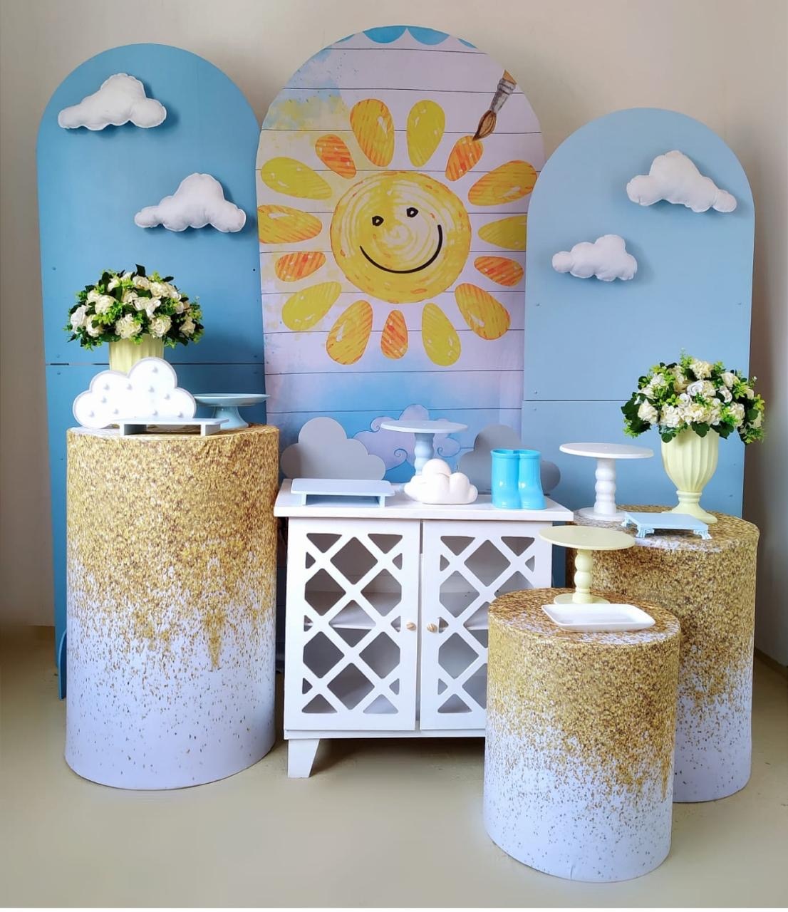 Sol Aquarela (Composição 2) - Beca Decorações