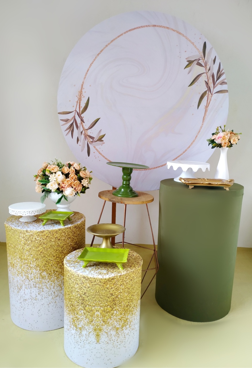 Folhinhas Verde ( Kit Ouro) - Beca Decorações