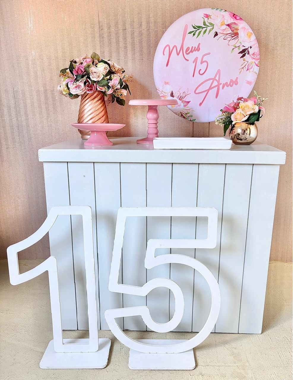 Meus 15 Anos Com Numeros (Mini Kit)     - Beca Decorações