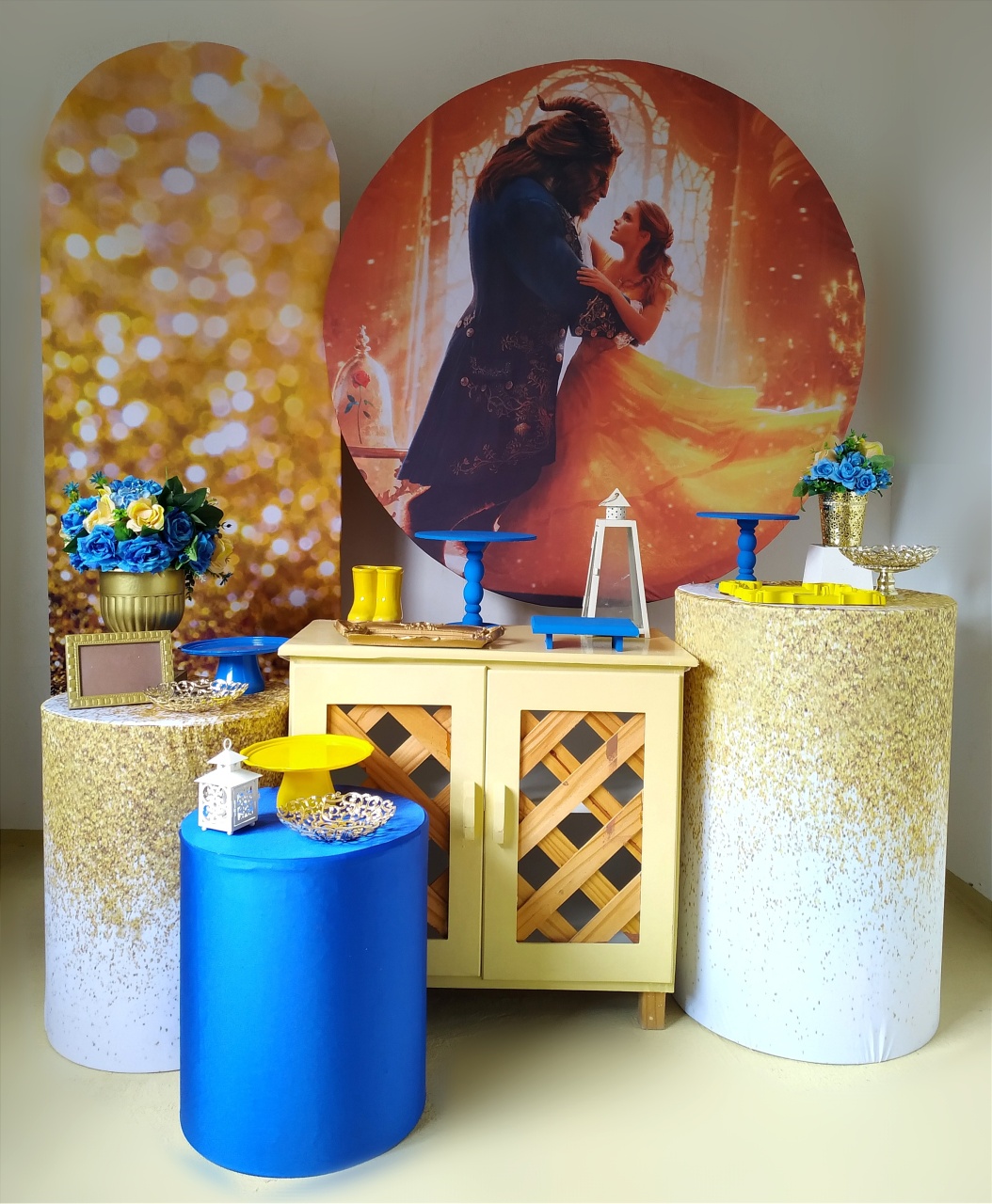 A Bela E A Fera (Kit Diamante ) - Beca Decorações