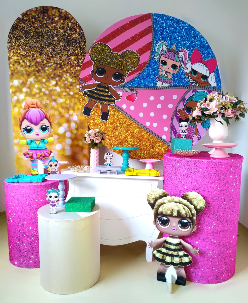 Lol Rosa - Kit Diamante - Beca Decorações
