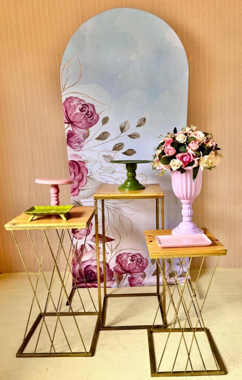Floral Vinho 3 (Painel Romano)   - Beca Decorações