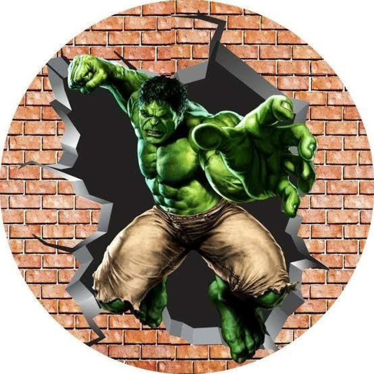 Painel Redondo Hulk (Locação) - Beca Decorações
