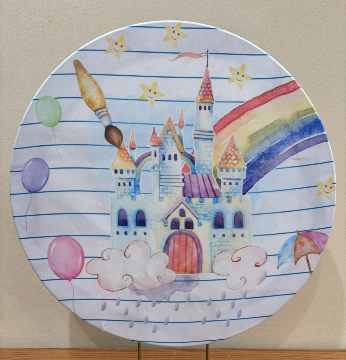 Mini Painel Arco Íris Aquarela - Beca Decorações