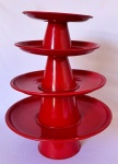 Bandeja Redonda Ferro Vermelho P (Locação) - imagem 2