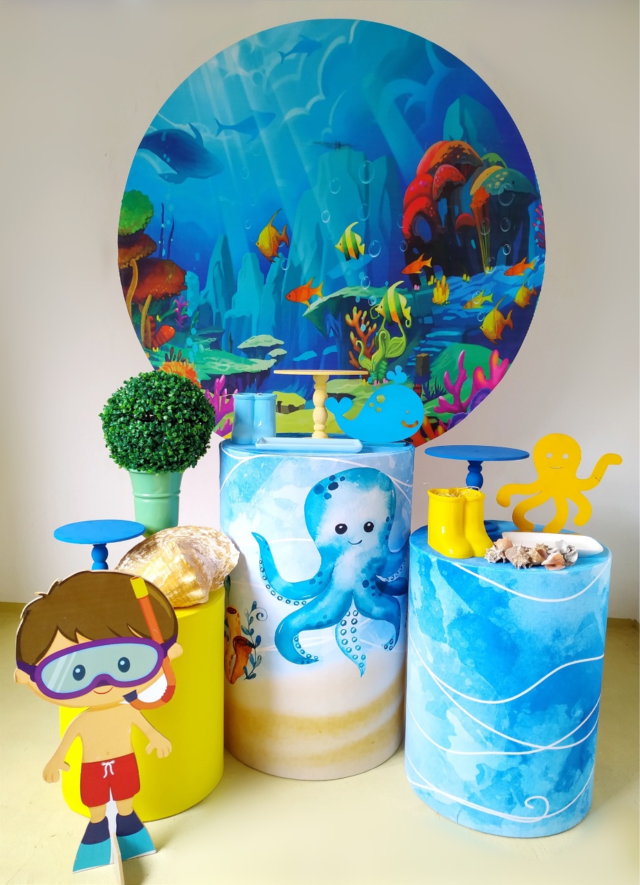 Fundo Do Mar - Kit Prata - Beca Decorações