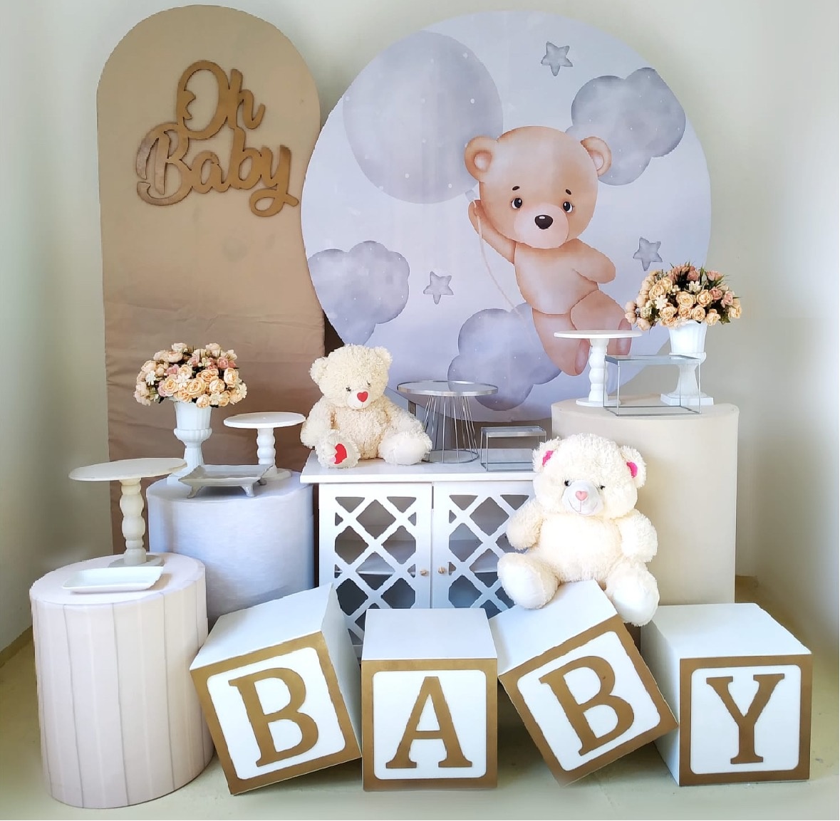 Ursinho Na Nuvem ( Kit Diamante) - Beca Decorações