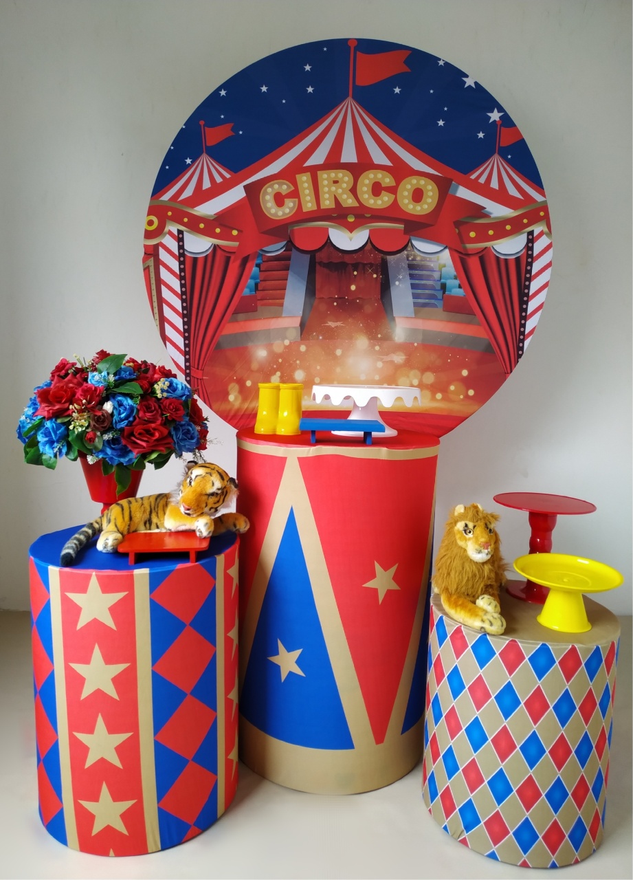 Circo - Kit Prata - Beca Decorações