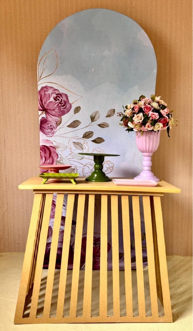 Floral Vinho 5 (Painel Romano)  - Beca Decorações