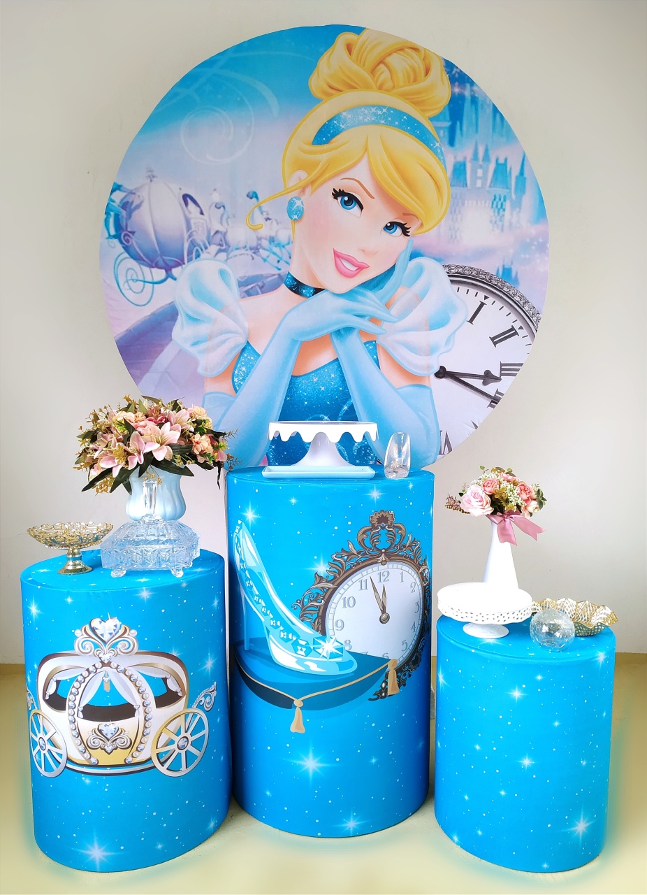 Cinderela - Kit Prata  - Beca Decorações