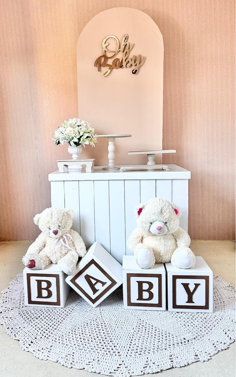 Chá de Bebê Neutro (Composição) - Beca Decorações