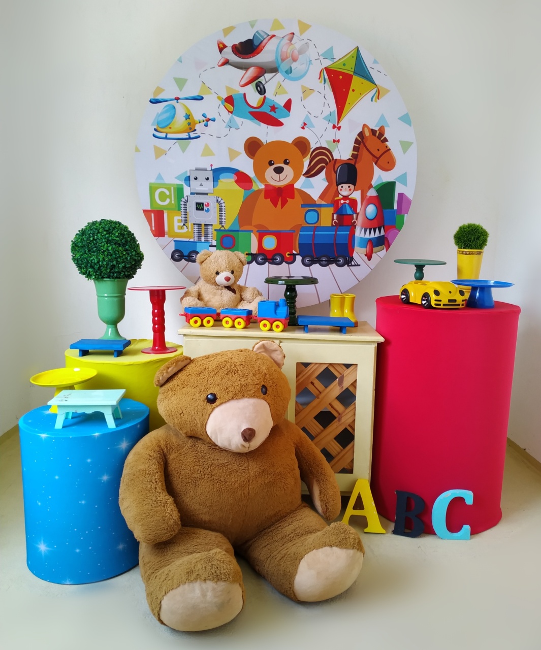 Brinquedos - Kit Ouro Com Urso - Beca Decorações