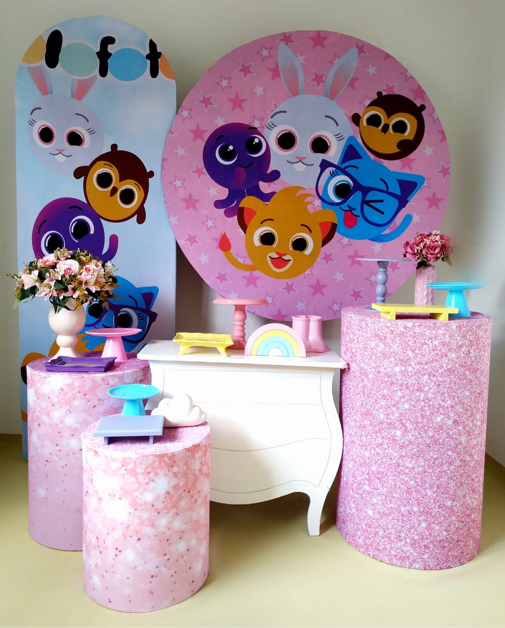 Bolofofo Menina 2 - Kit Diamante  - Beca Decorações