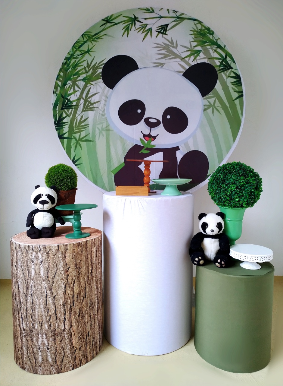 Panda - Kit Prata - Beca Decorações