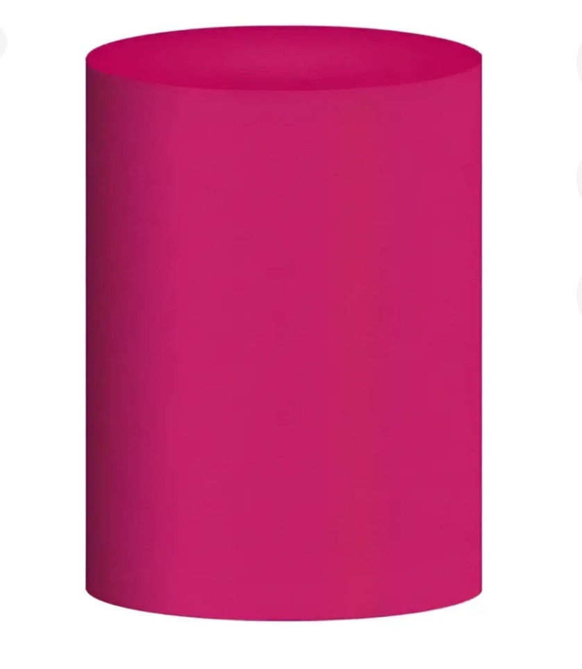 Capa de Cilindro Rosa Pink P (Locação) - Beca Decorações