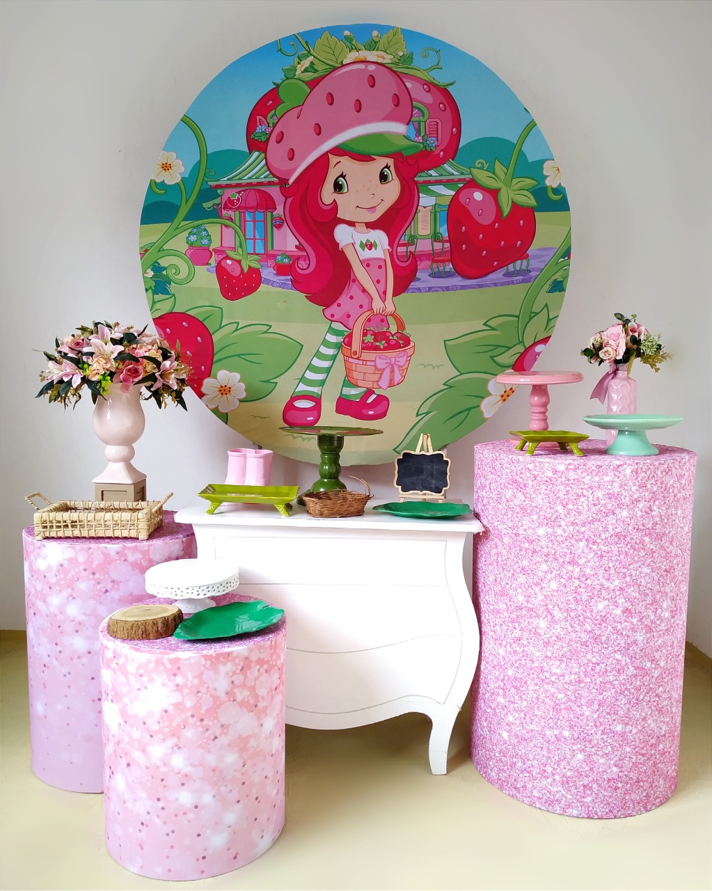 Moranguinho Rosa - Kit Ouro - Beca Decorações