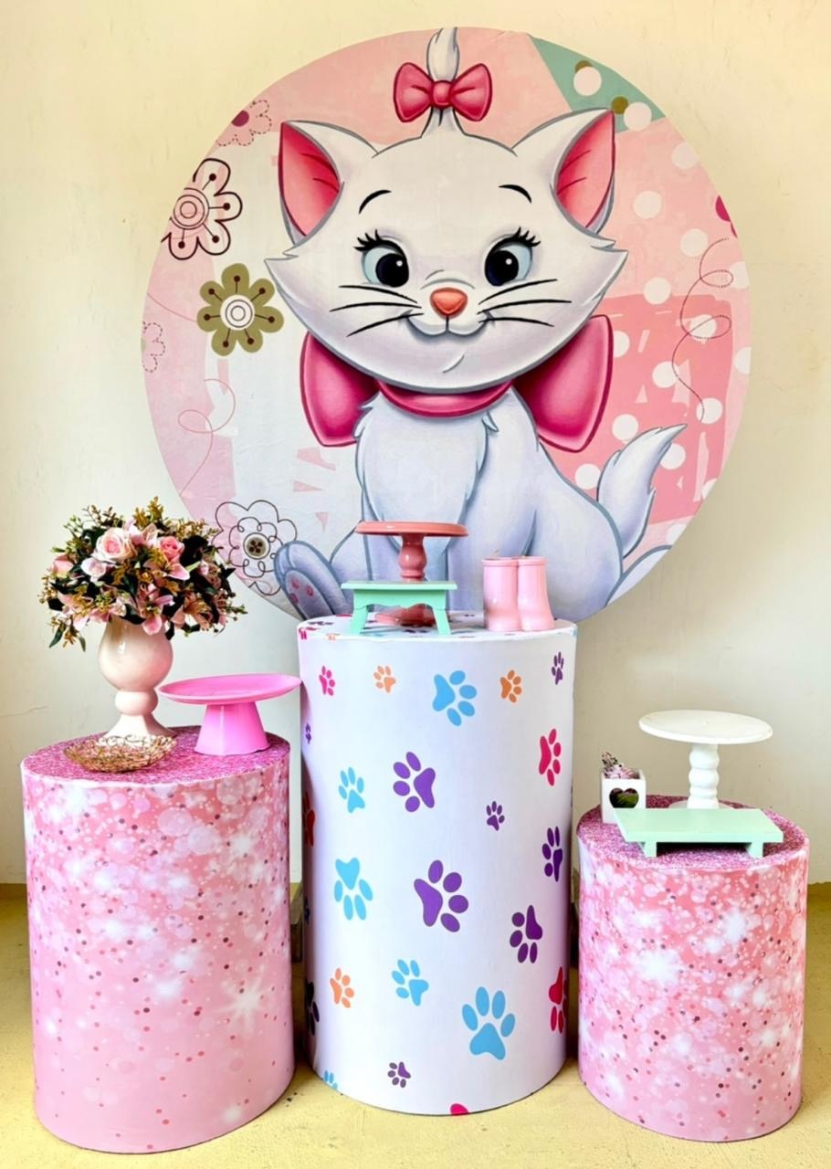 Gata Marie - Kit Prata - Beca Decorações