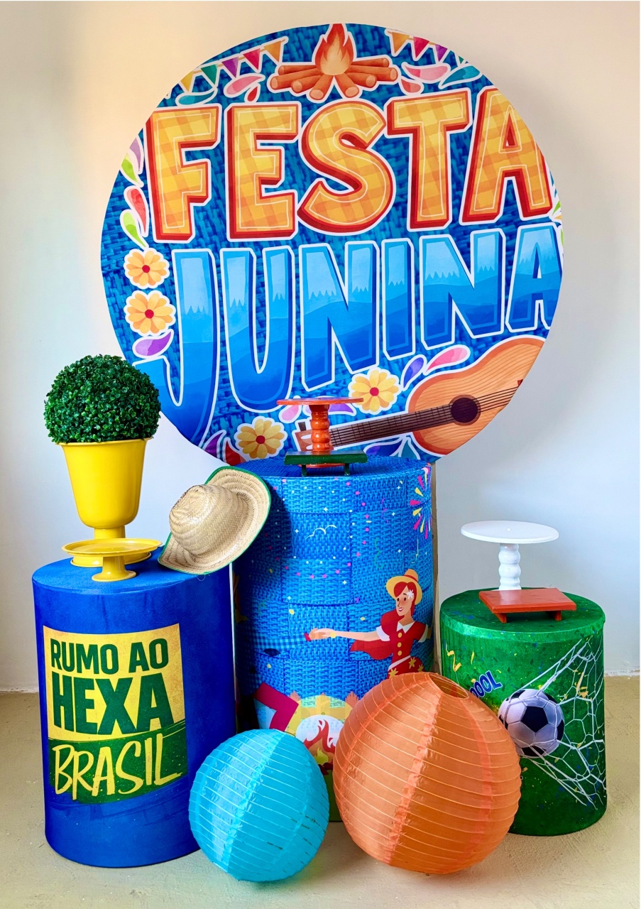 Junino Copa (Kit Prata) - Beca Decorações