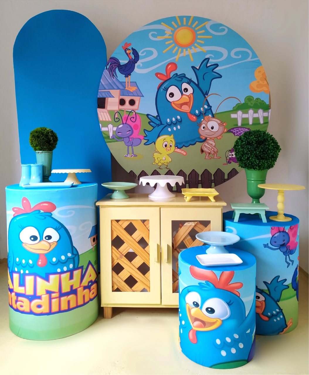 Galinha Pintadinha - Kit Diamante  - Beca Decorações