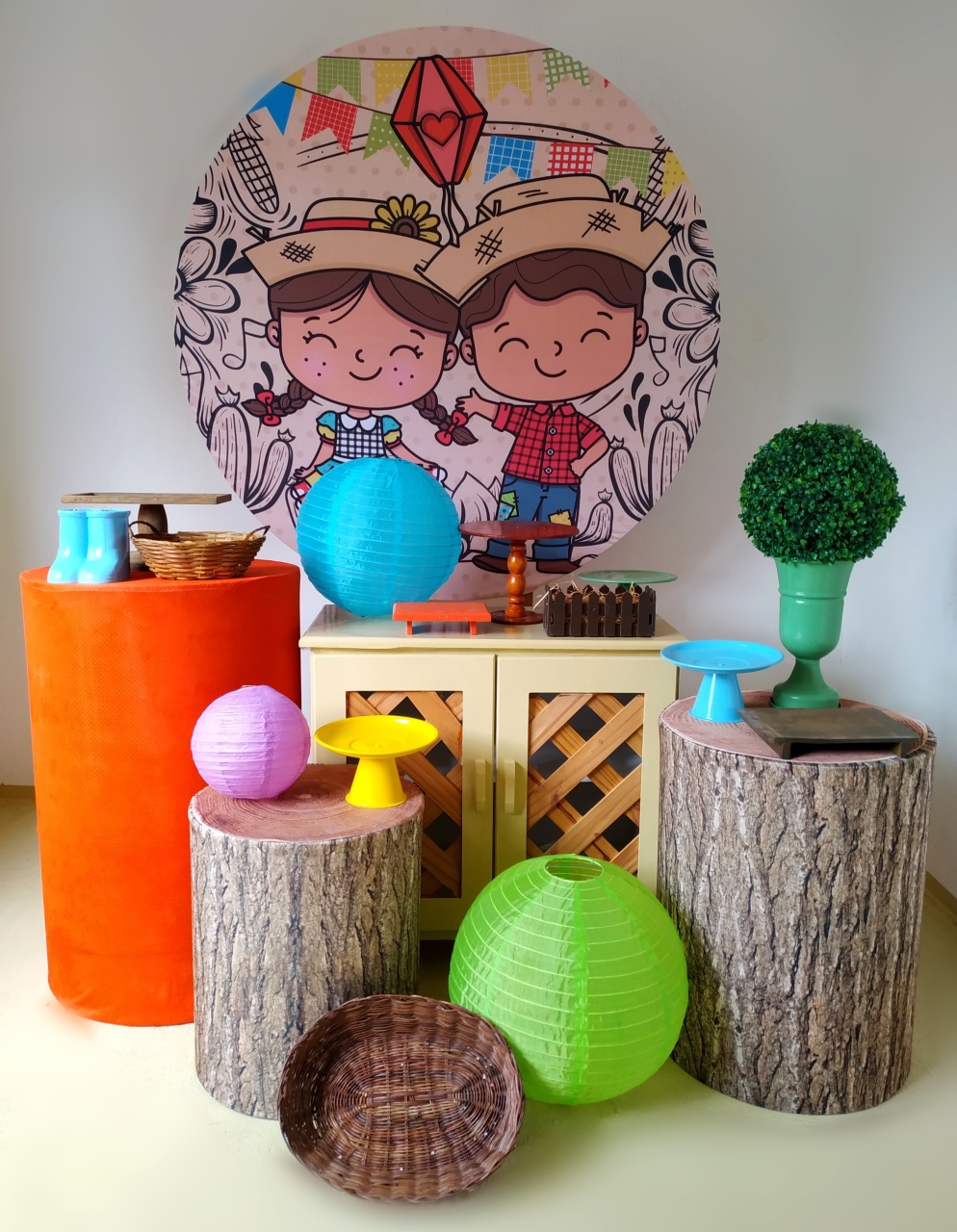 Junino Casalzinho - Kit Ouro - Beca Decorações