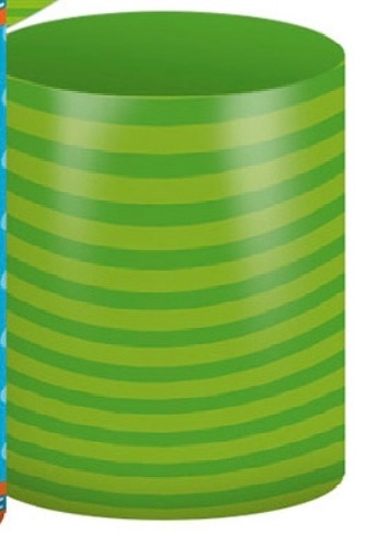 Capa de Cilindro Verde Listrado (P)  - Beca Decorações