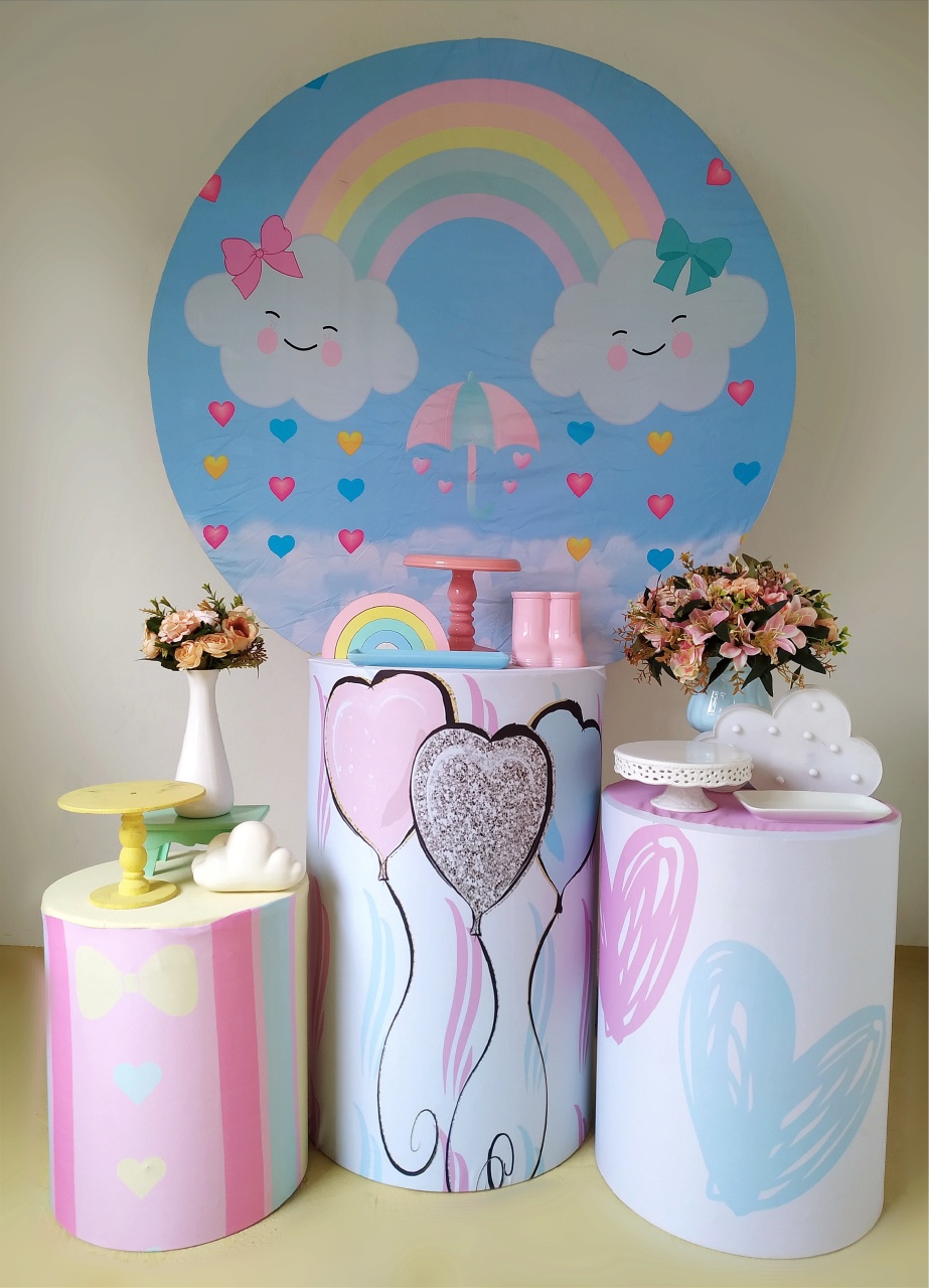 Chuva de Amor - Kit Prata - Beca Decorações