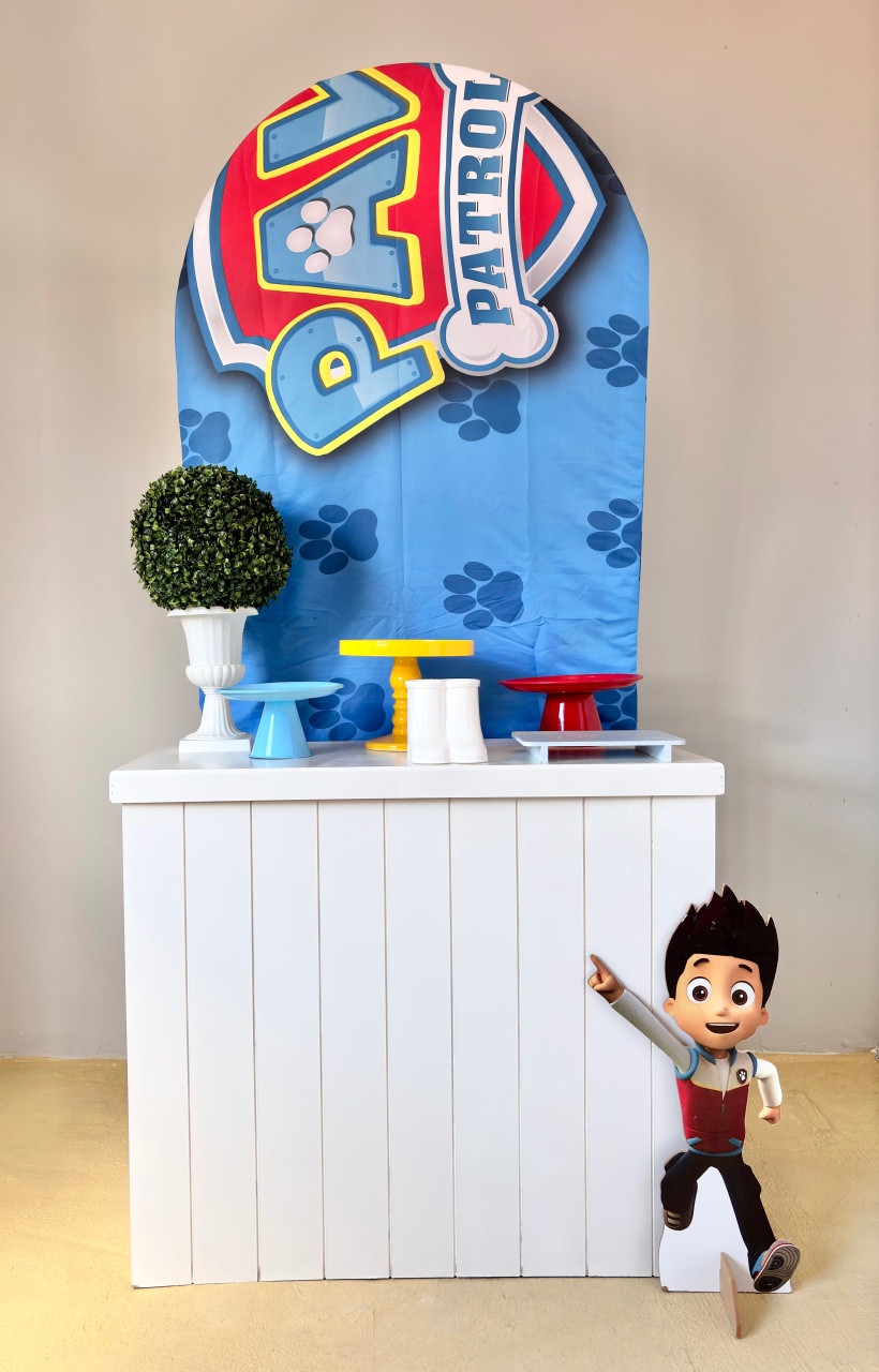Patrulha Canina Com Painel Romano  - Beca Decorações