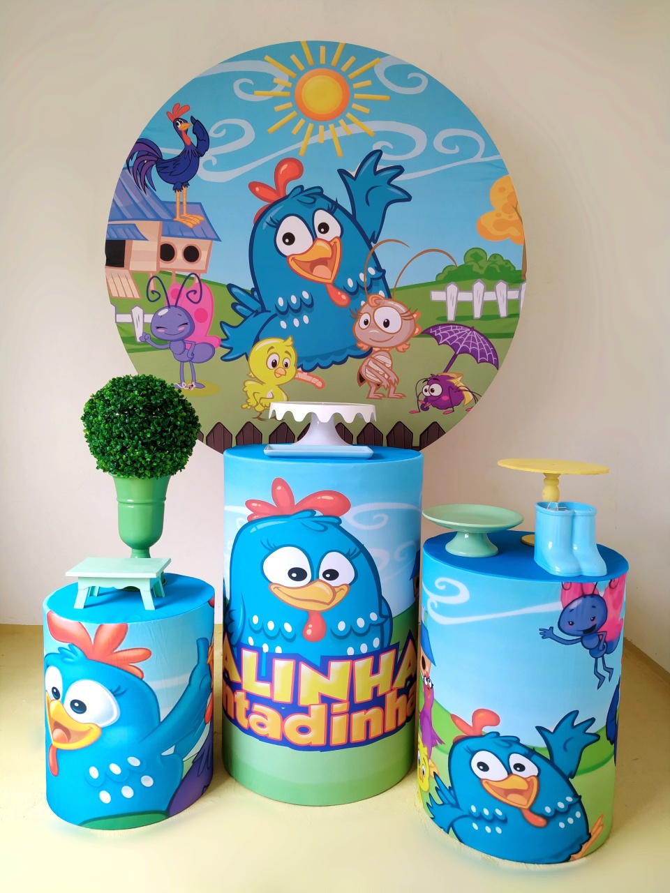 Galinha Pintadinha - Kit Prata - Beca Decorações