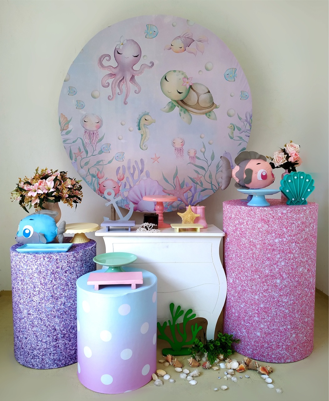 Fundo Do Mar Menina ( Kit Ouro) - Beca Decorações